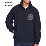 Harriton Fleece-Lined Nylon Jacket